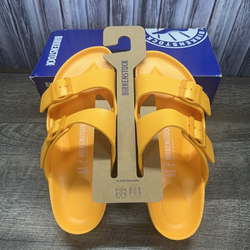 BIRKENSTOCK Arizona Essentials EVA Two Strap SANDALS Zinnia WOMEN’S US10 41